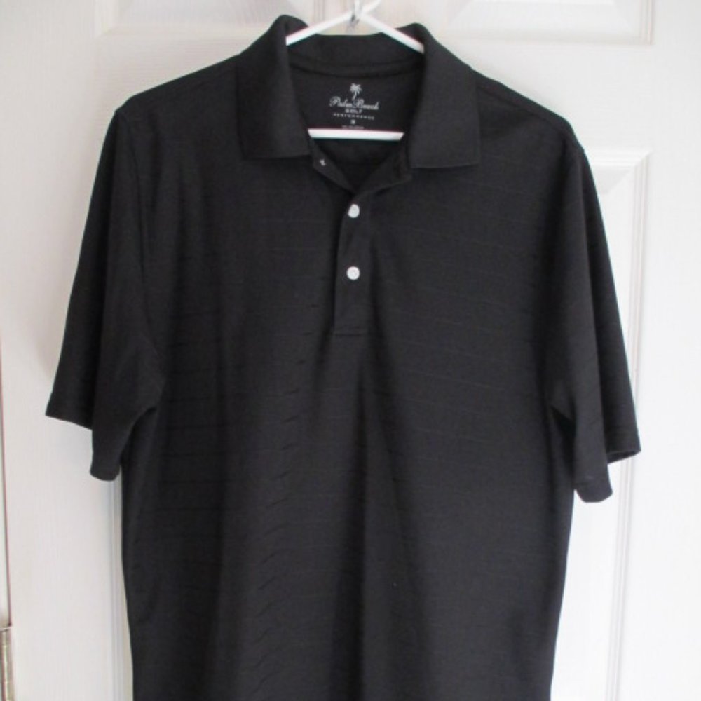 Men's Black Palm Beach golf polo Medium, Great Condition!